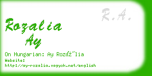 rozalia ay business card